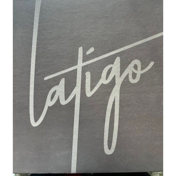 Latigo Arma Open Toe Suede Booties Taupe Block Heel Size 10 New In Box - Picture 12 of 13